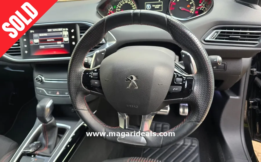 PEUGEOT 308 GT Line 2017 model Black in Kenya for Sale | Magari Deals