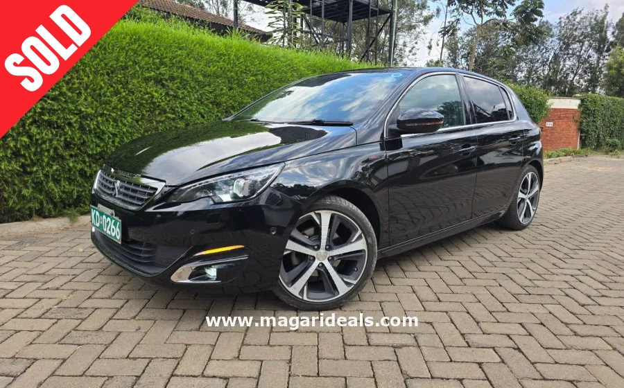 PEUGEOT 308 GT Line 2017 model Black in Kenya for Sale | Magari Deals