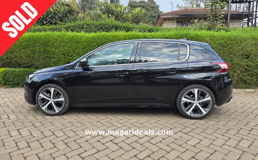 PEUGEOT 308 GT Line 2017 model Black in Kenya for Sale | Magari Deals